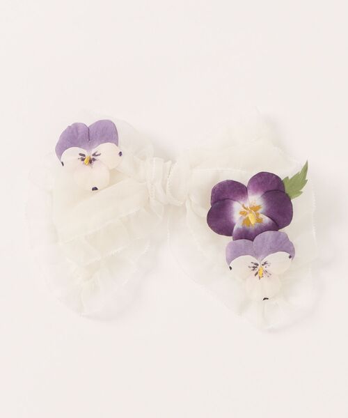 PINK HOUSE（ピンクハウス） ブローチ パンジーコサージュ使いソフト