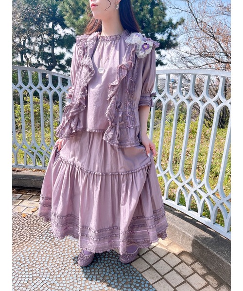 ピンクハウス パンジー コサージュ PINK HOUSE ブローチ パンジーコサージュ使いソフトオーガンジー