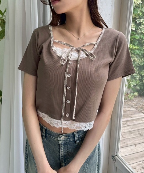 OLIVE des OLIVE（オリーブデオリーブ） tシャツ 半袖 「夏の着映えが