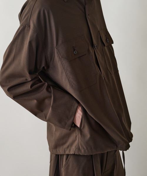 フミカウチダ  SHIRT JACKET シャツ　ジャケット SHIRT JACKET[BLACK] | 1LDK (ワンエルディーケー) 公式サイト