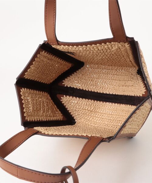 即日発送★Michael Kors★JORDI ハンドクロシェ ストロー レザー MICHAEL KORS トートバッグ JORDI ハンドクロシェ ストロー