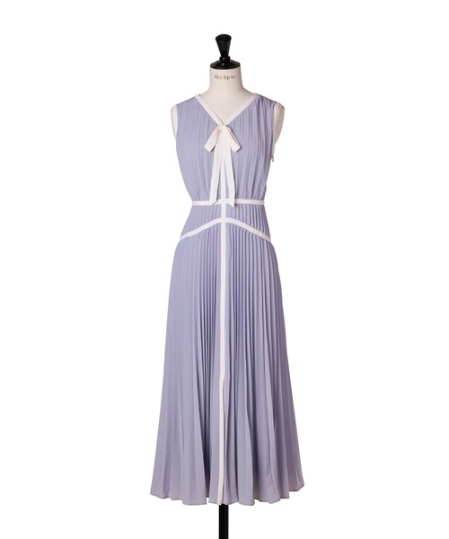 ワンピース herlipto forher Gathered Bicolor Dress Gathered Bicolor Dress（ワンピース）｜Her lip to（ハーリップ