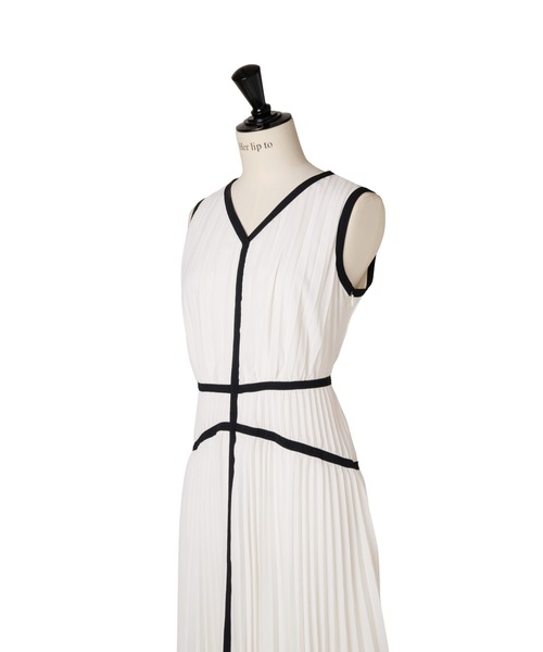 Her lip to ワンピース Formentera Pleated Bicolor Dress