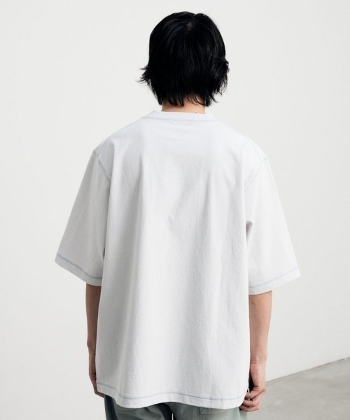 「LIDNM」 半袖Tシャツ MEDIUM ブルー系その他 メンズ
