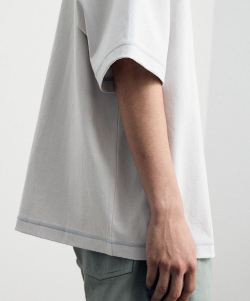 「LIDNM」 半袖Tシャツ MEDIUM ブルー系その他 メンズ