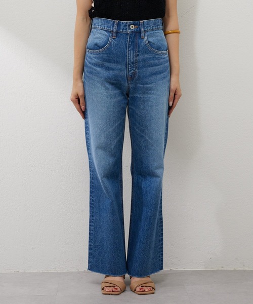 [SHENERY] обработка Denim брюки 40 голубой женский 