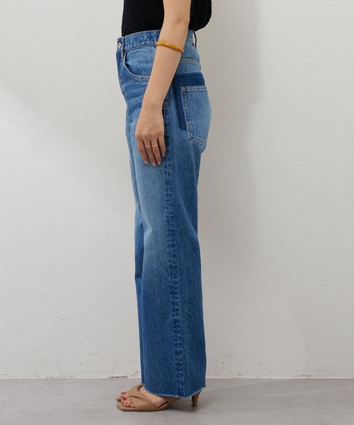 [SHENERY] обработка Denim брюки 40 голубой женский 