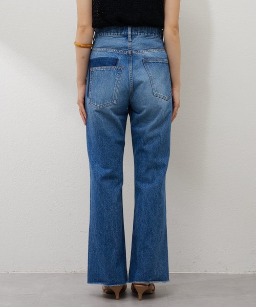 [SHENERY] обработка Denim брюки 40 голубой женский 