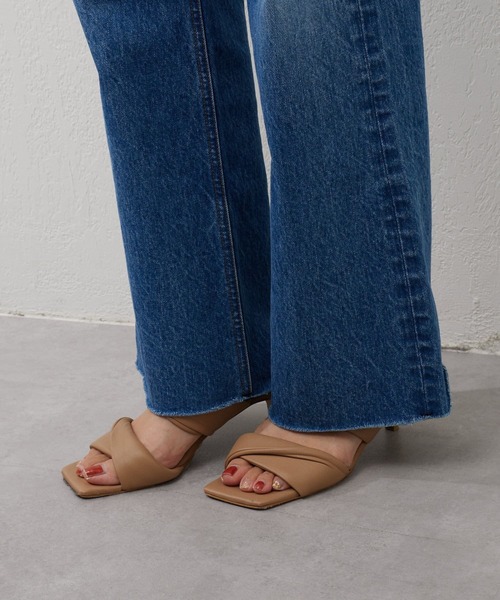 [SHENERY] обработка Denim брюки 40 голубой женский 