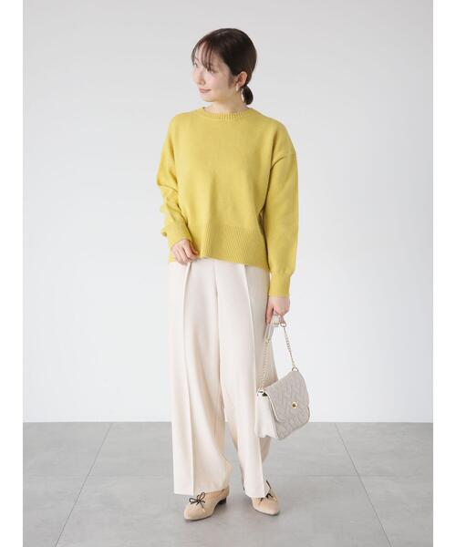 「Te chichi TERRASSE」 長袖ニット F イエロー レディース_画像2