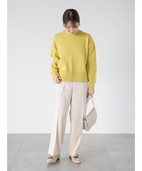 「Te chichi TERRASSE」 長袖ニット F イエロー レディース_画像3
