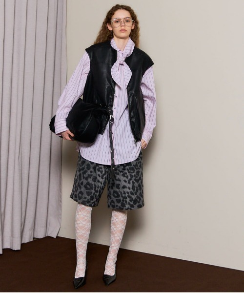 MAISON SPECIAL（メゾンスペシャル） パンツ Leopard Shorts