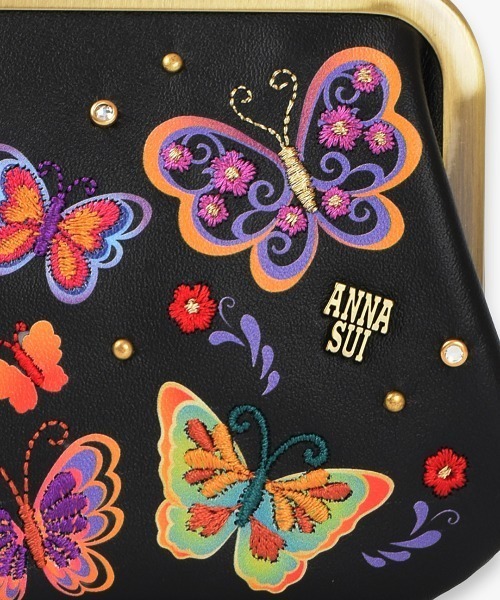 ANNA SUI 財布 ブルーム 口金ミニ財布「展開店舗限定カラーあり