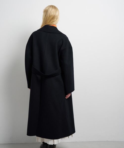 LANVIN en Bleu コート アウター SUPER140 ウールリバーフレアコート