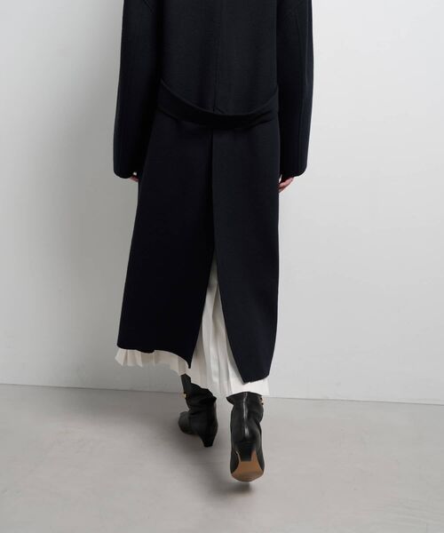 LANVIN en Bleu コート アウター SUPER140 ウールリバーフレアコート