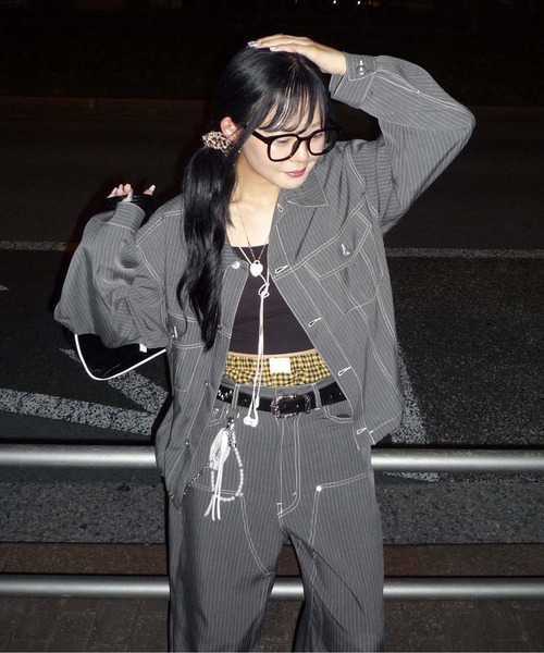 ジャケット・アウター Tyako MIX TURE DENIM ZIP BLOUSON – TAAKK