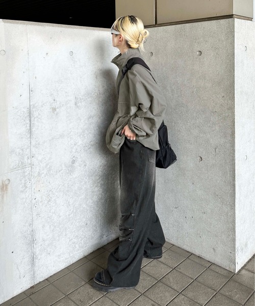 「sedacle」 加工デニムパンツ MEDIUM ブラック メンズ