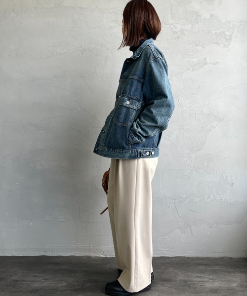 LEVI'S バンドカラー デニムジャケット レディース リーバイス Gジャン Levi's - LEVI'S バンドカラー デニムジャケット レディース G
