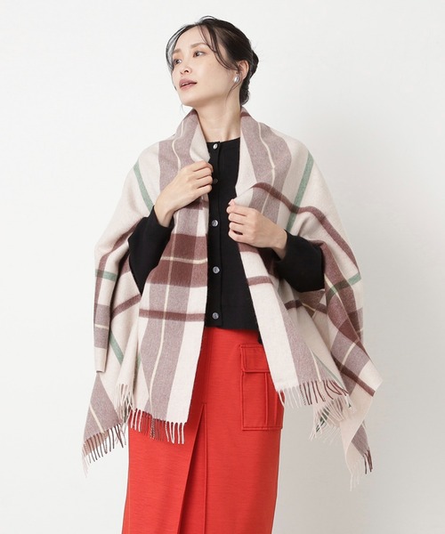 新品、タグ付き　マッキントッシュ フィロソフィー　チェックポンチョストール MACKINTOSH PHILOSOPHY（マッキントッシュフィロソフィー） ストール