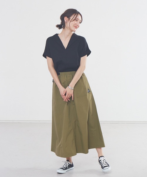 「abahouse mavie」 半袖カットソー フリー ブルー レディース_画像8