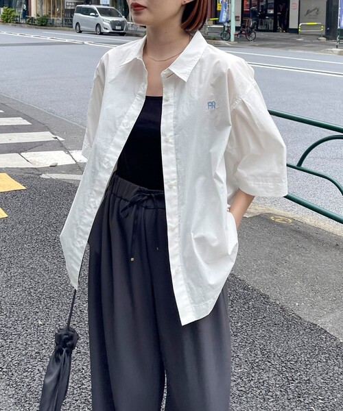 「fredy emue」 半袖シャツ 38 ベージュ レディース_画像2