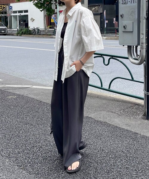 「fredy emue」 半袖シャツ 38 ベージュ レディース_画像7