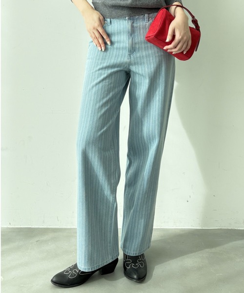 thinkto ジーンズ デニム デニムパンツ 「thinkto」ストライプ