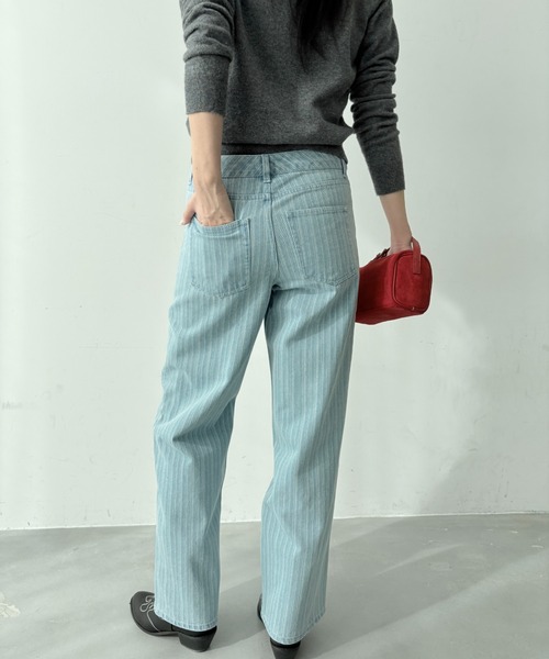 Theory デニムパンツ 30 ストレート 近年モデル 現行タグ ライトブルー BLUE LABEL DENIM】ストレートパンツ（パンツ）｜BLUE LABEL