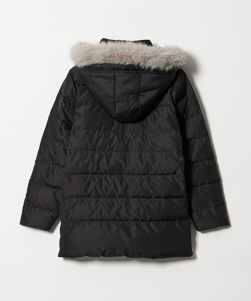 Green Label Relaxingファー付ダウンコート黒40美シルエット UNITED ARROWS green label relaxing（ファー ・ ダウンコート）の