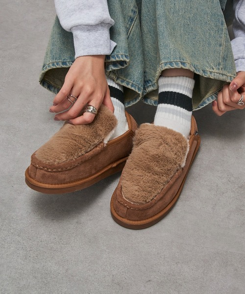 MEI（メイ） デッキシューズ モカシン 「MEI」FUR MOCCASIN / ファー