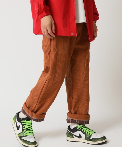 ARCADE（アーケード） パンツ 暖か裏フリース ロールアップチェック