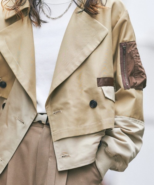 AULA AILA（アウラ アイラ） トレンチコート コート 別注トレンチMA-1