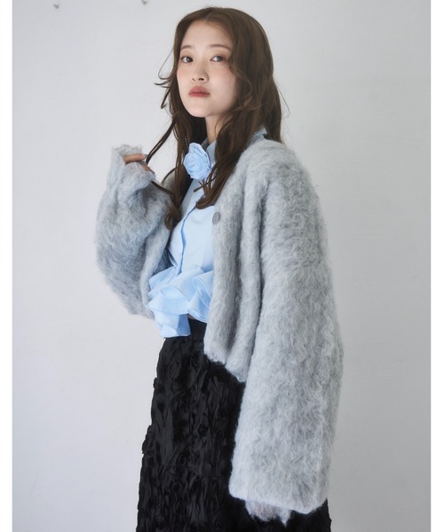 美品❤️room306contemporary シャギー ニット カーディガン room306 CONTEMPORARY / Shaggy Knit Cardigan