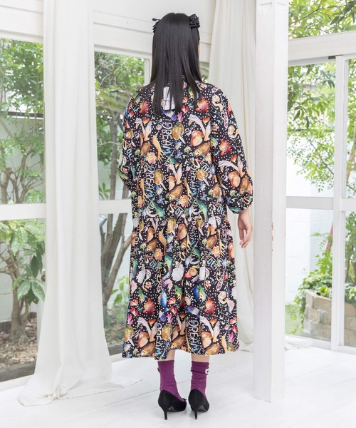 ScoLar（スカラー） ワンピース 153650：音楽orPOP柄ワンピース