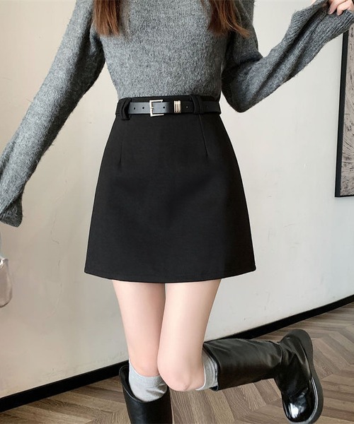 maison de dolce. メゾンドドルチェ　アクティブスカート　ブラック ALL ITEMS | maison de Dolce.