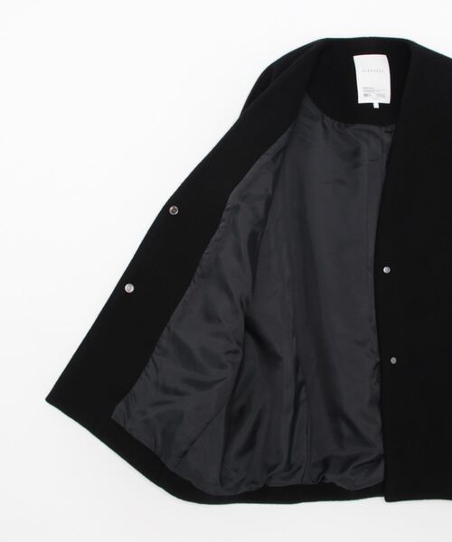 ELENDEEK（エレンディーク） ノーカラーコート FREE カーキ レディース