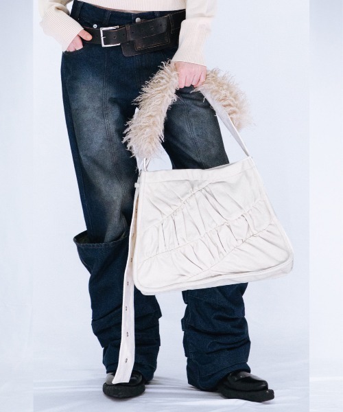 viavanda バッグ VIAVANDA ショルダーバッグ バッグ GATHER SHOULDER BAG レディース