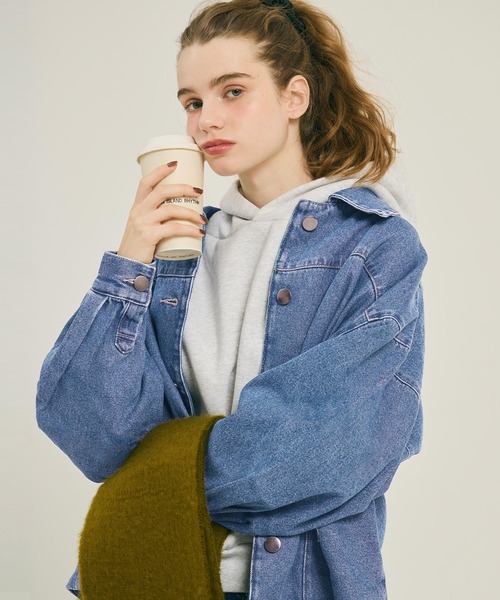 coca（コカ） デニムジャケット gジャン オーバーサイズデニム