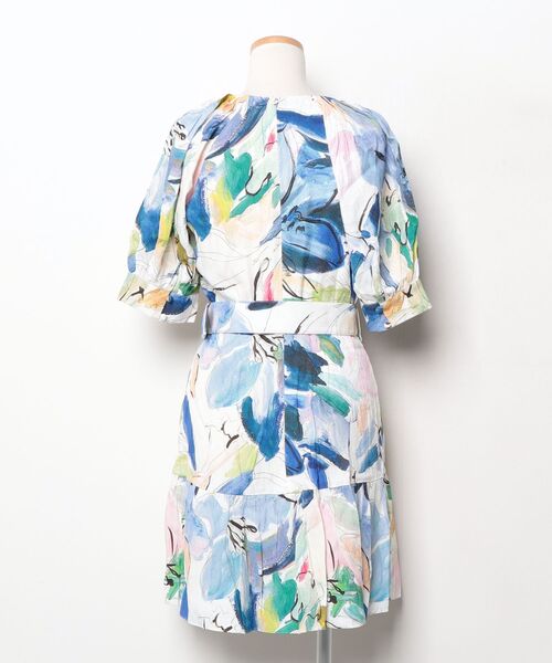 「Ted Baker」 半袖ワンピース 3 ブルー レディース_画像2