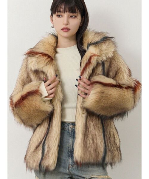 MURUAファーコート 着用2回 極美品 MURUAファーコート