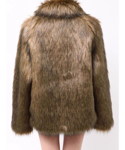 MURUA（ムルーア） ステンカラーコート コート フェイクファーライン