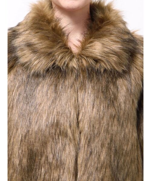 MURUA（ムルーア） ステンカラーコート コート フェイクファーライン