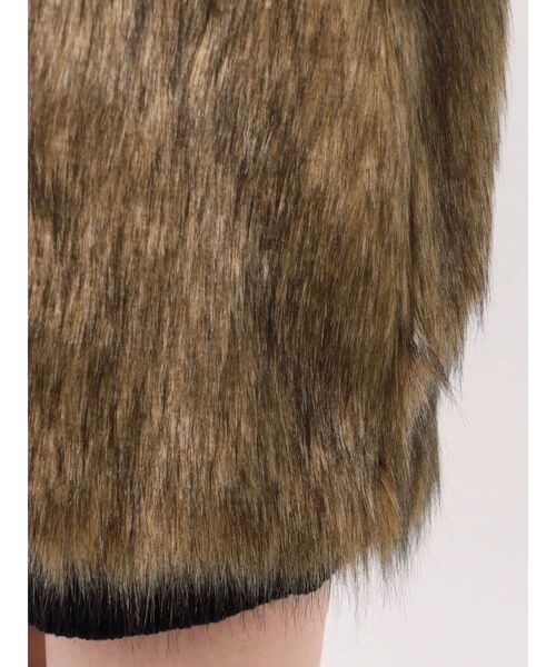 MURUA（ムルーア） ステンカラーコート コート フェイクファーライン