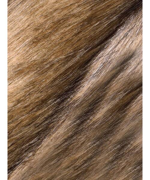 MURUAファーコート 着用2回 極美品 フェイクファーラインジャガードコート（ステンカラーコート）｜MURUA