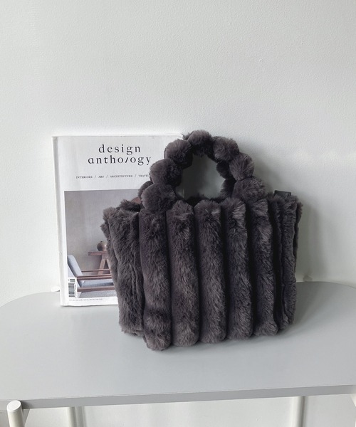 あや☆新品未使用 ディーゼル 17FW ファー 2wayバッグ DIESEL◇ショルダーバッグ/フェイクファー/BLK : セカンドストリート