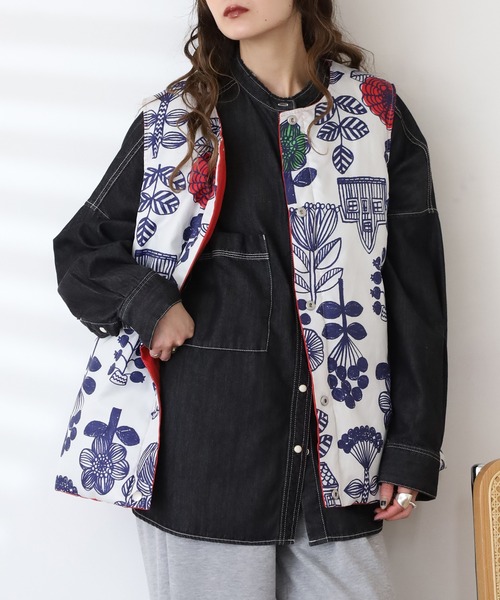 BARNDOOR（バーンドア） ダウンベスト ベスト 中綿リバーシブルベスト