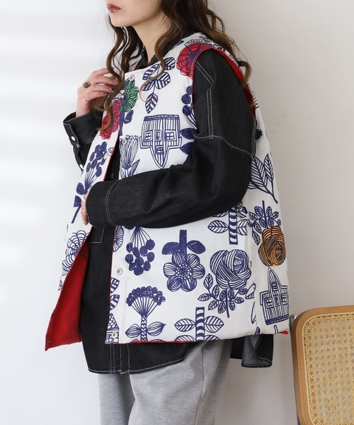 BARNDOOR（バーンドア） ダウンベスト ベスト 中綿リバーシブルベスト