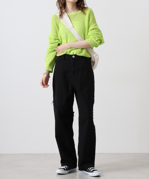 RE730 長袖ニット M ブラック メンズ : ZOZOTOWN Yahoo!店 - 通販