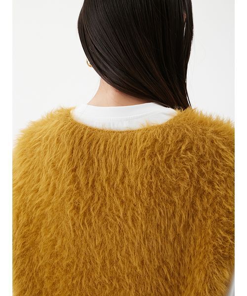 Mila Owen（ミラオーウェン） ベスト ジレ Vネックシャギーニット