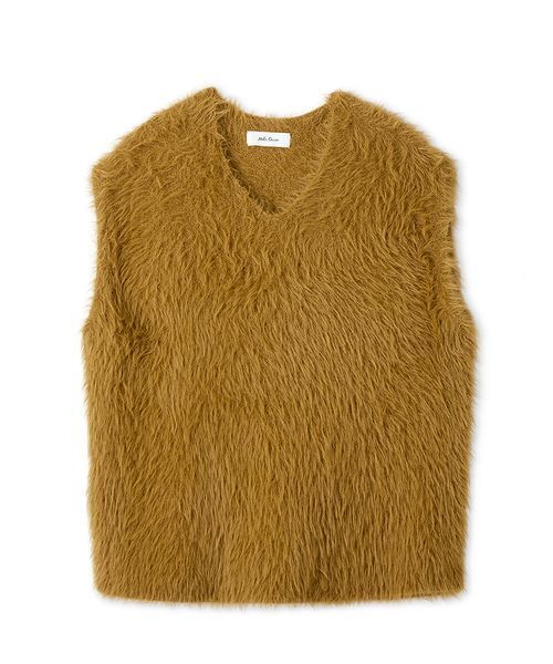 Mila Owen（ミラオーウェン） ベスト ジレ Vネックシャギーニット